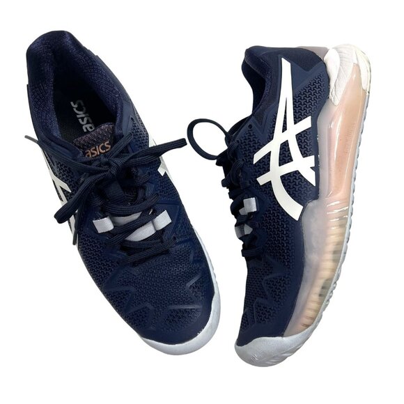 Asics Gel-Resolution 8 Clay Sneakers in Blue/Light Pink - Picture 1 of 8